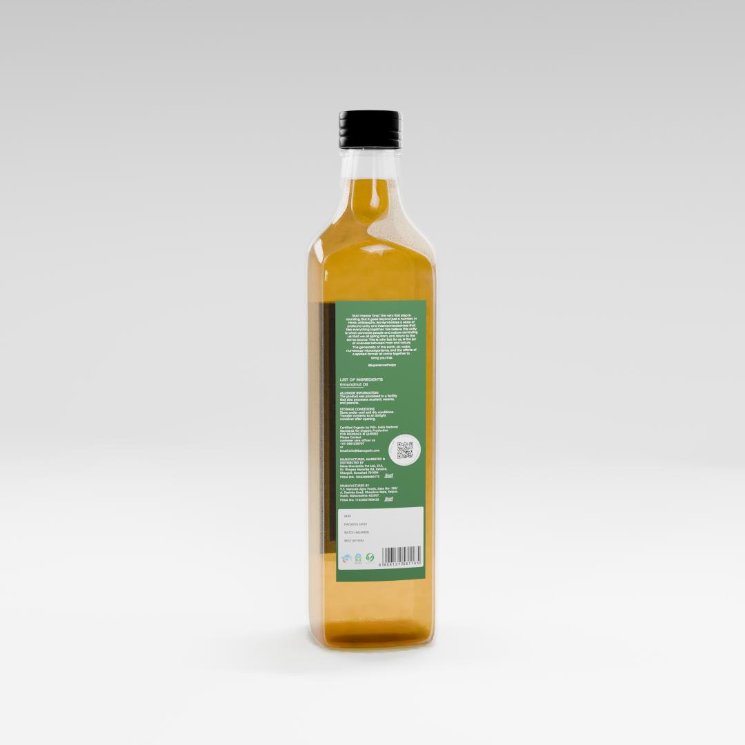 
                  
                    Organic Groundnut Oil | Cold Pressed | Wood Pressed | Unrefined | 1000ml
                  
                