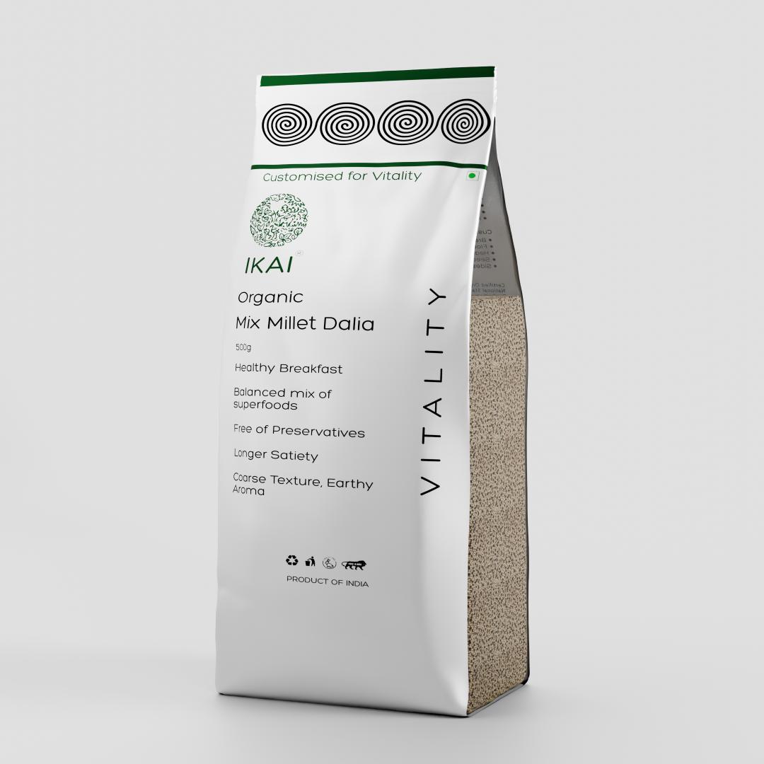 
                  
                    Organic Mix Millet Dalia | Multi Millets | Customised For Vitality | Gluten Free | 500g
                  
                