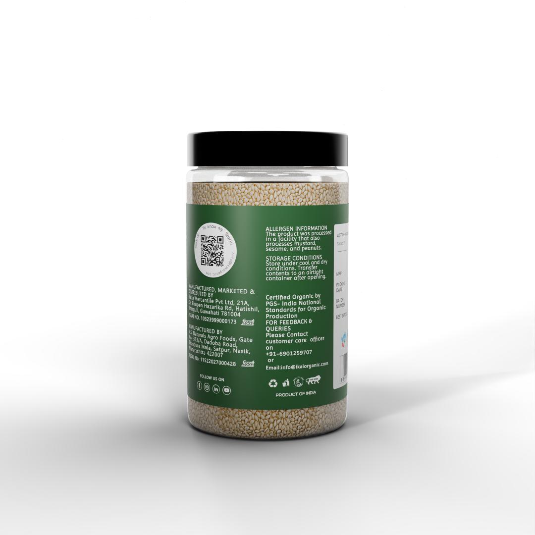 
                  
                    Organic White Sesame Seeds | Safed Til | Healthy Seeds | Good Fats| 100g
                  
                