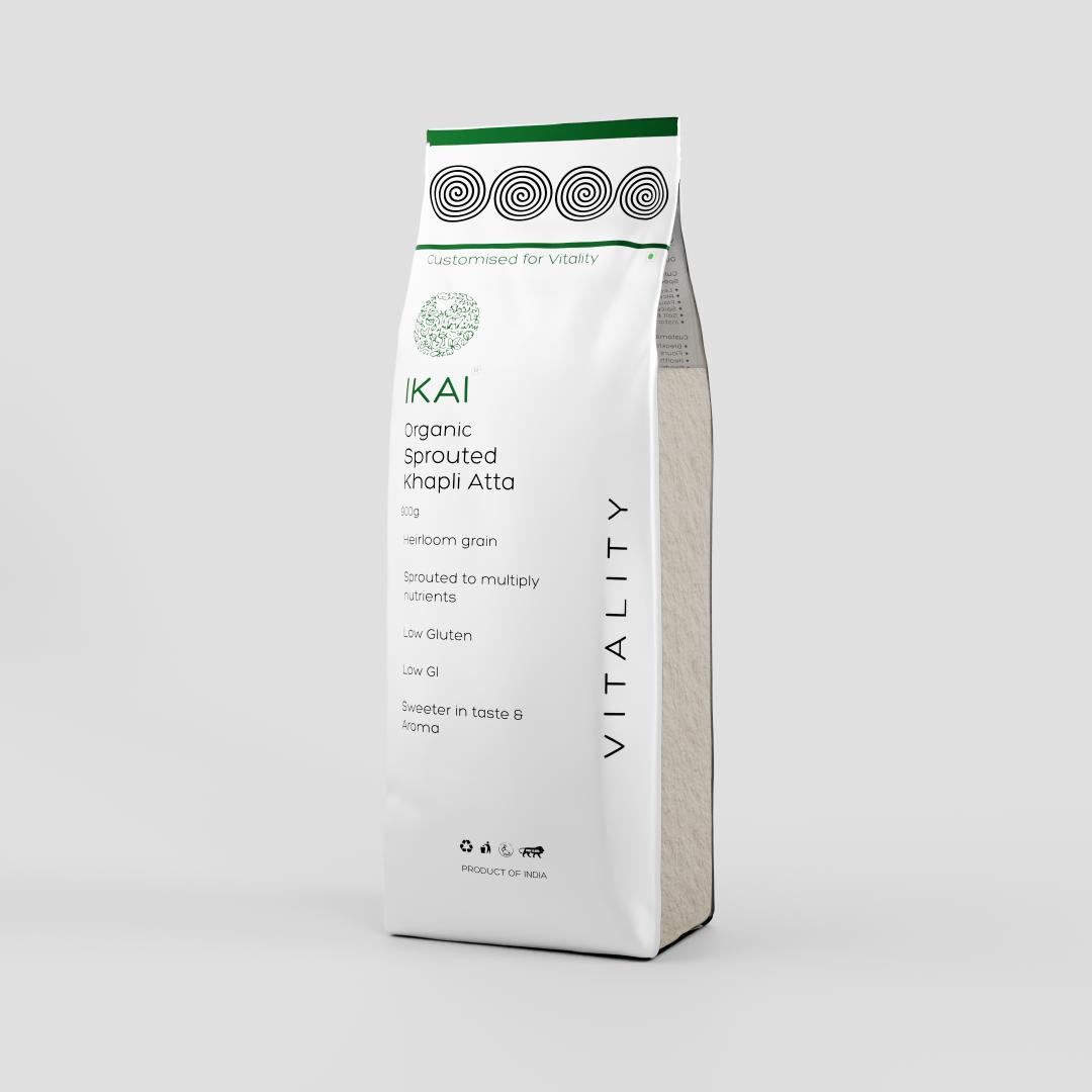 
                  
                    Organic Sprouted Khapli Atta | Ancient Emmer wheat | Sprouted | Customised for Vitality | 900g
                  
                