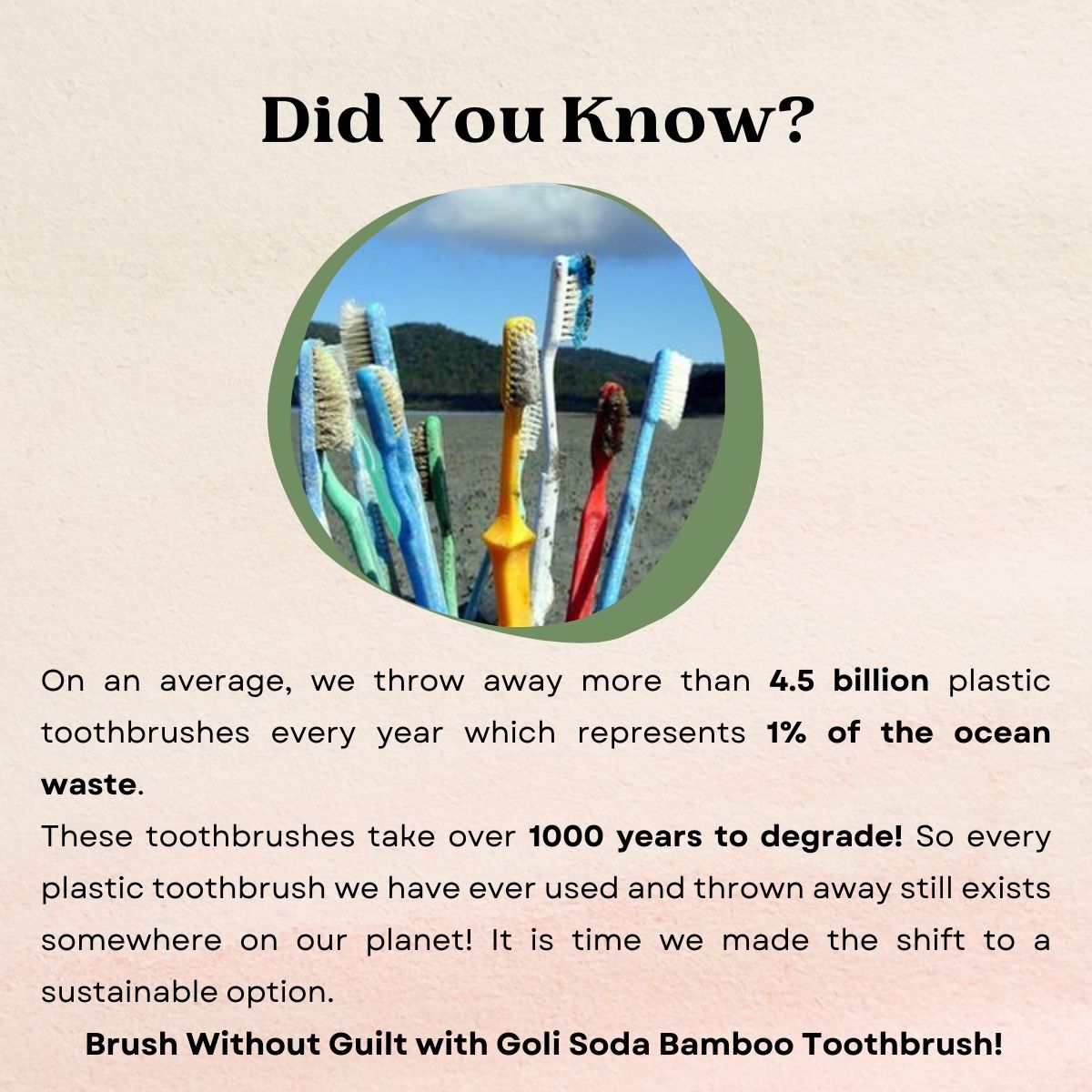 
                  
                    Goli Soda Natural Bamboo Toothbrush With Soft Plant Based Bristles
                  
                