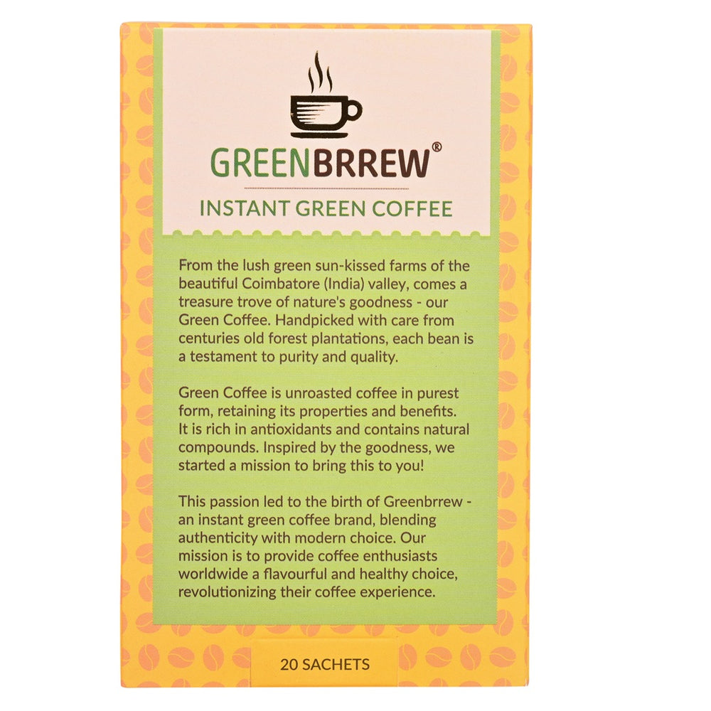 
                  
                    Lemon Green | 100% Unroasted Coffee | Light Blend | Daily Detox | 20 Servings | 60g
                  
                