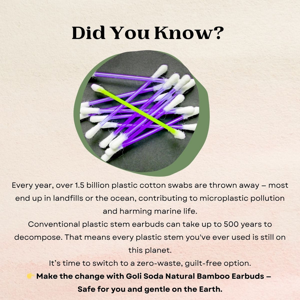 
                  
                    Goli Soda Natural Organic Cotton Bamboo Ear Buds - 160 sticks
                  
                