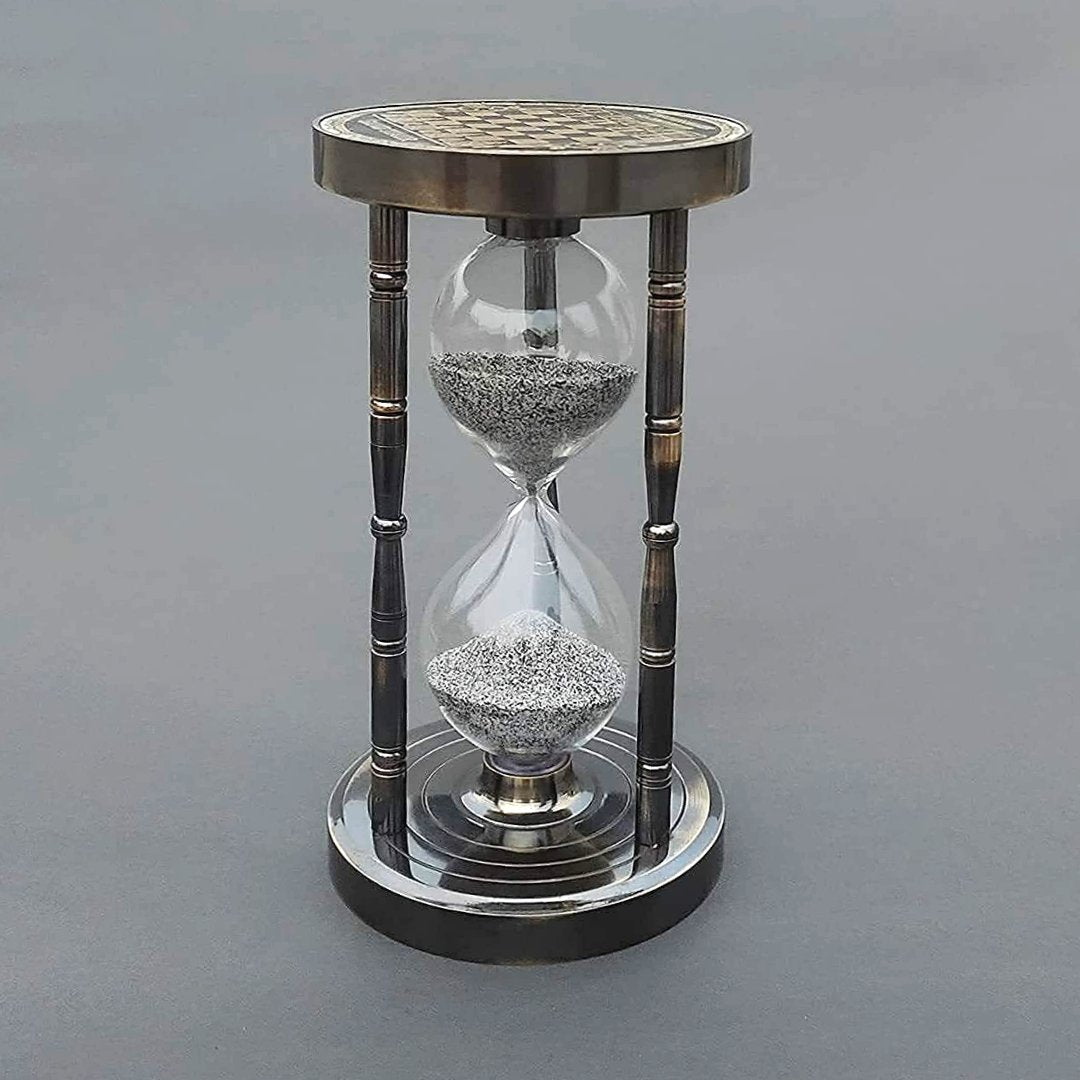 5 Min's Nautical Antique Hourglass sand Timer - Kreate- Table Decor