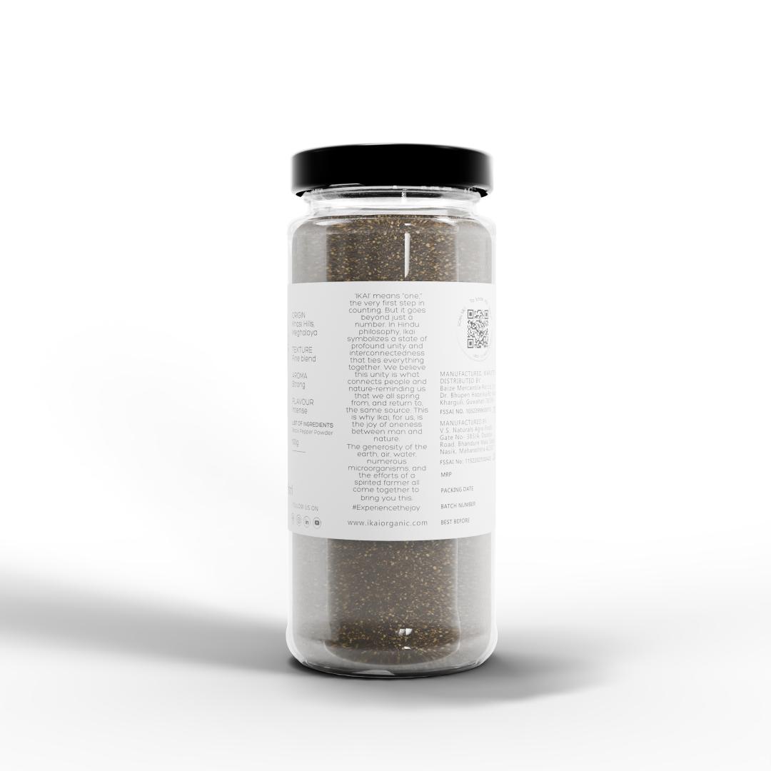 
                  
                    Natural Black Pepper Powder| Sohmrit Khri | Regional Specialty -Meghalaya |100g
                  
                