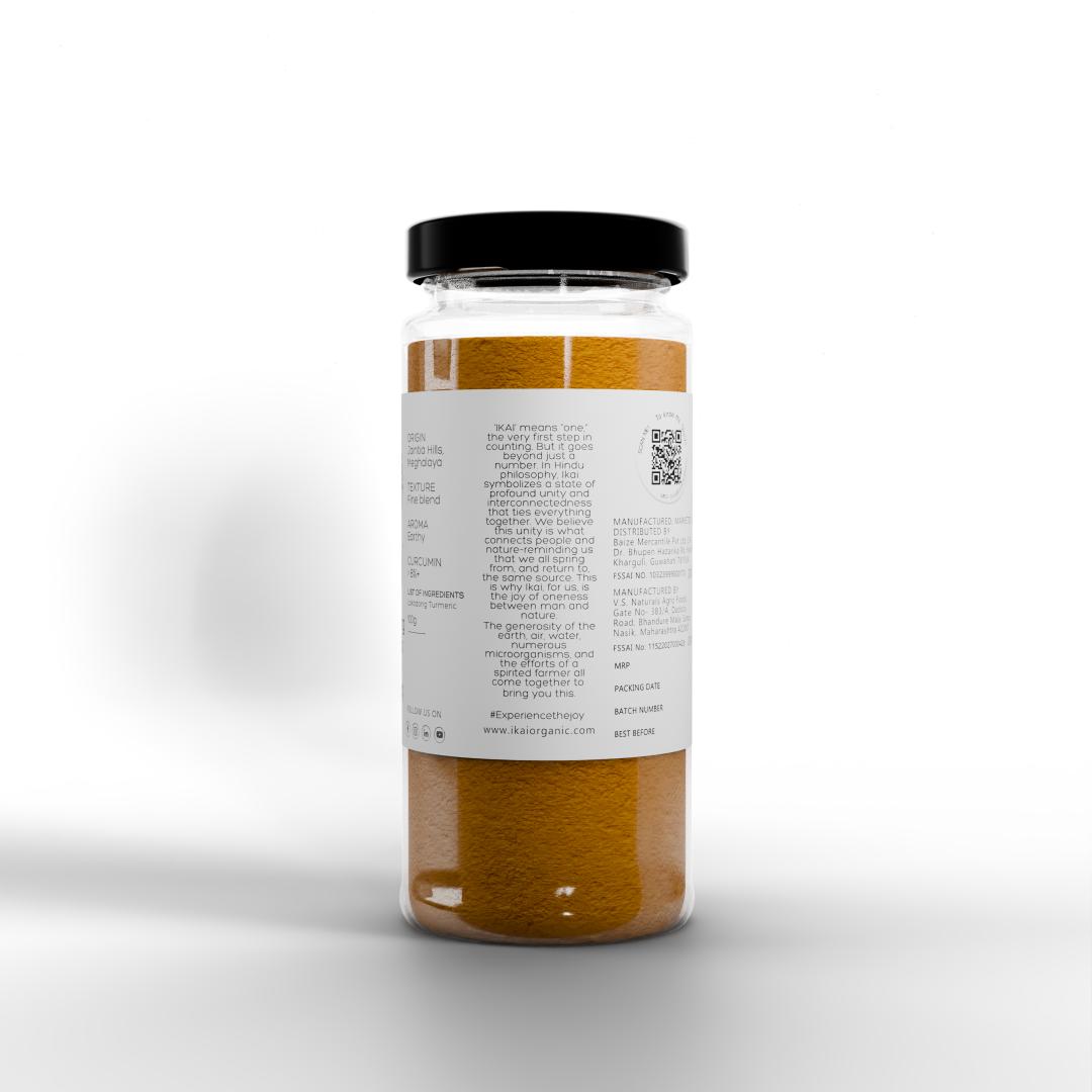 
                  
                    IKAI Natural Lakadong Turmeric | 8 % Curcumin Content | Regional Specialty - Meghalaya | 100g
                  
                