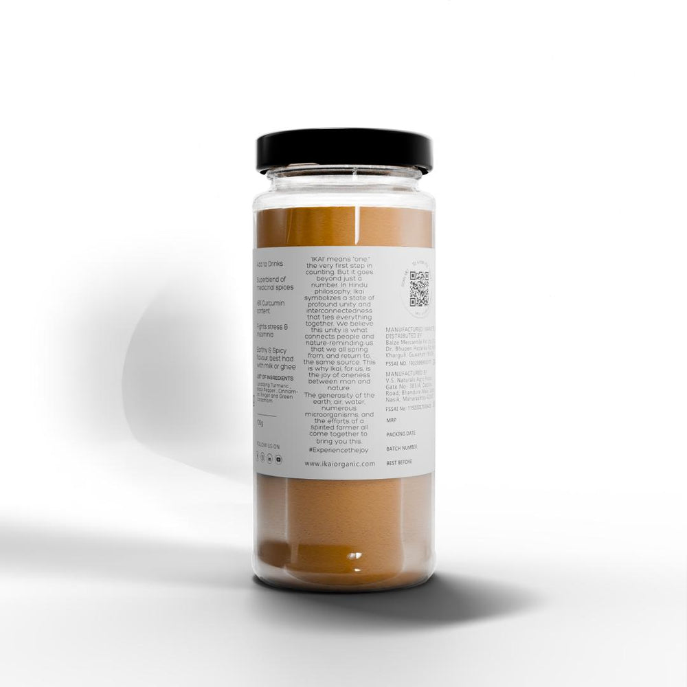 
                  
                    Natural Lakadong Turmeric Latte | Haldi Doodh | Customised For Vitality | Immunity Booster | 100g
                  
                