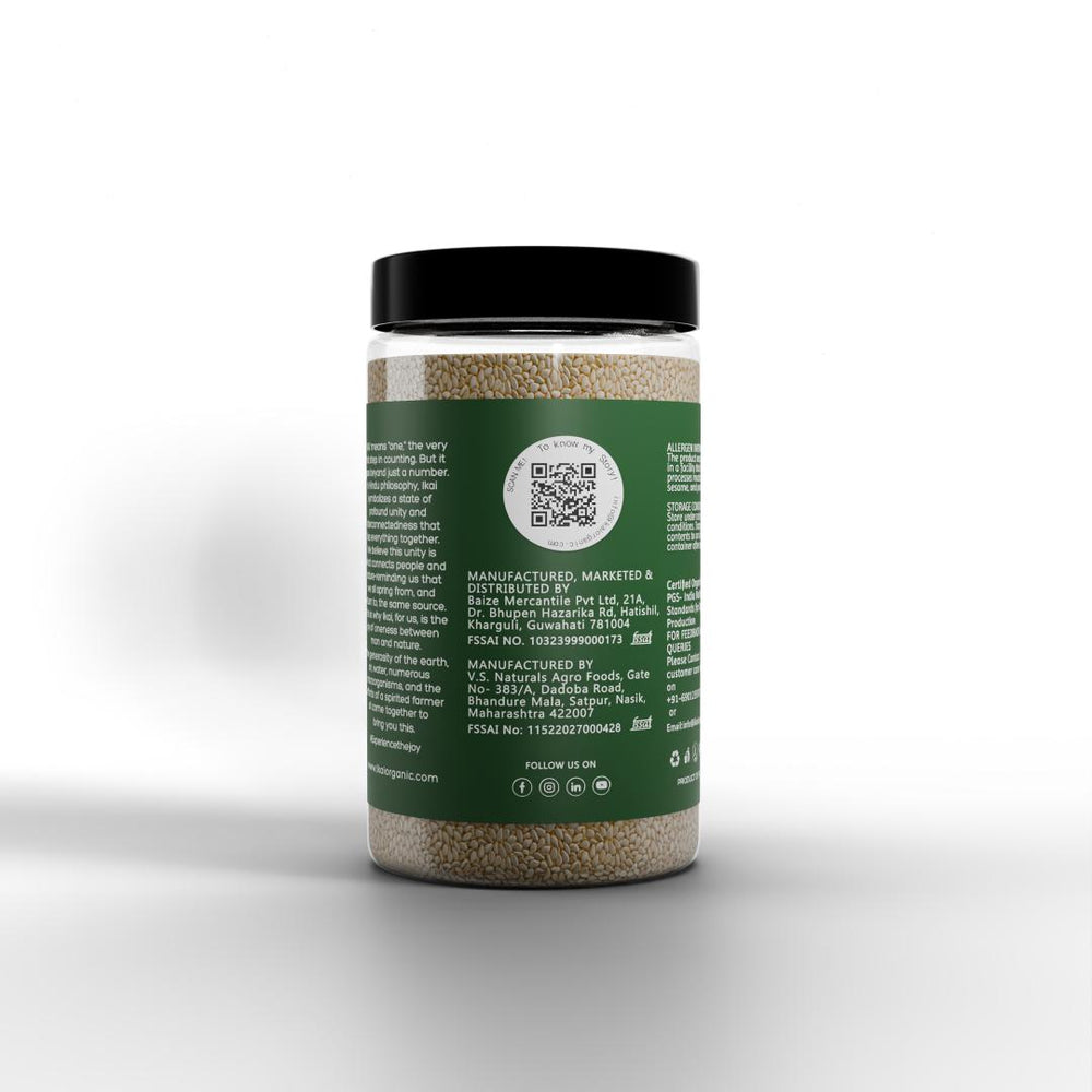 
                  
                    Organic White Sesame Seeds | Safed Til | Healthy Seeds | Good Fats| 100g
                  
                