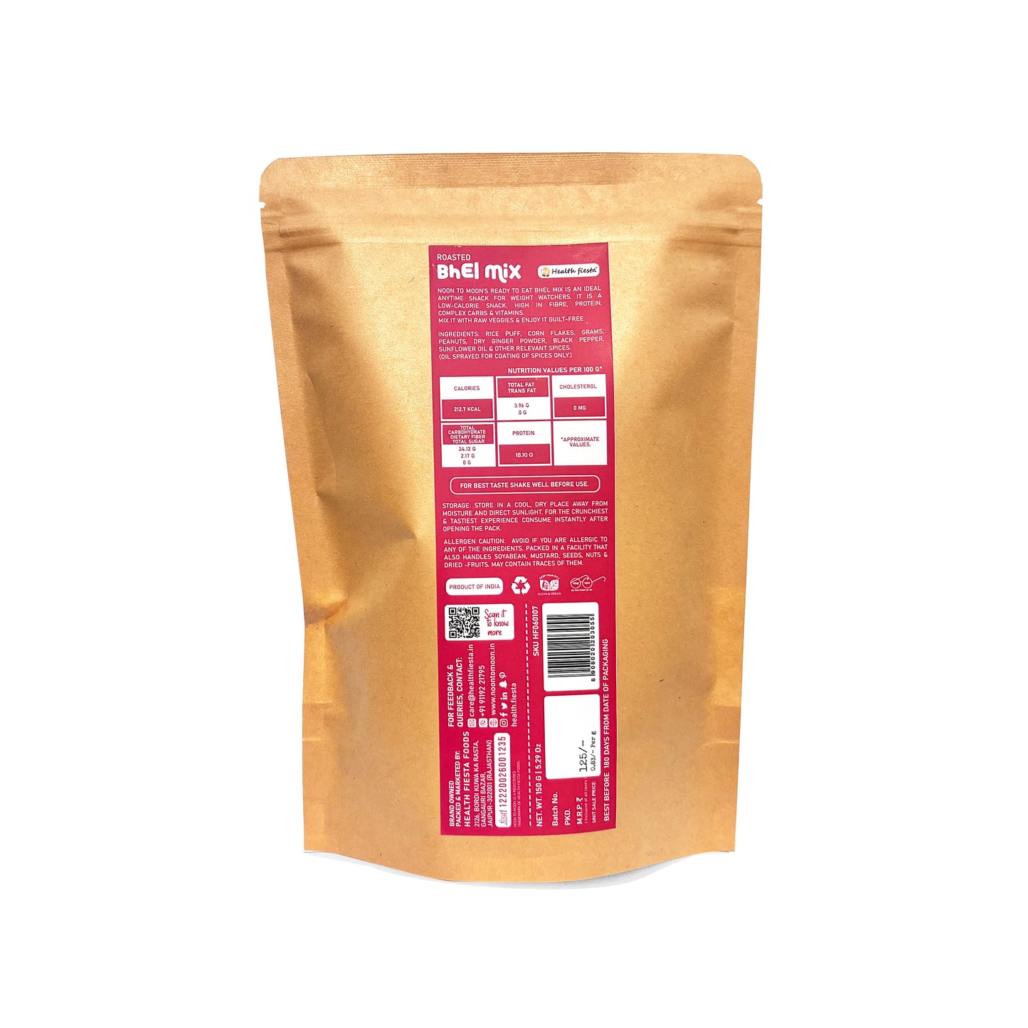 
                  
                    Noon to Moon Roasted Bhel Mix 150g
                  
                