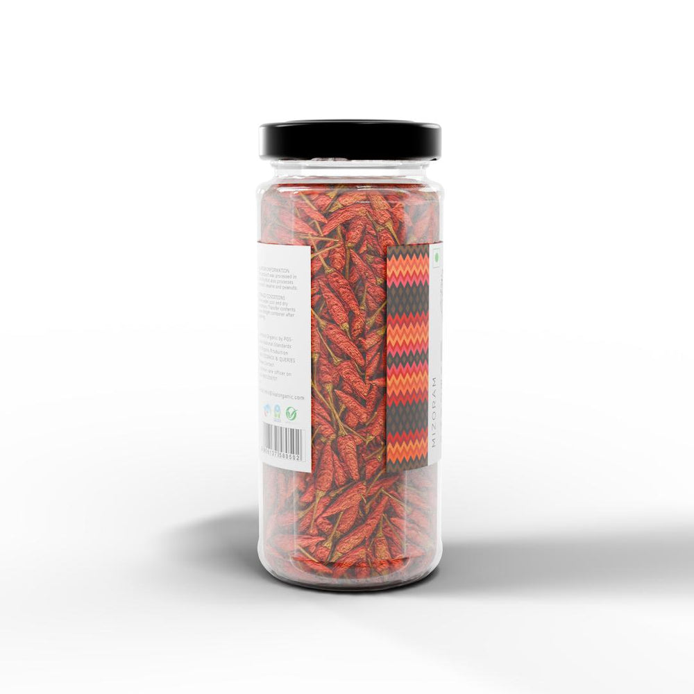 
                  
                    Natural Bird’s Eye Chilli | Mizo Hmarchate | Regional Specialty-Mizoram | Exotic |25g
                  
                