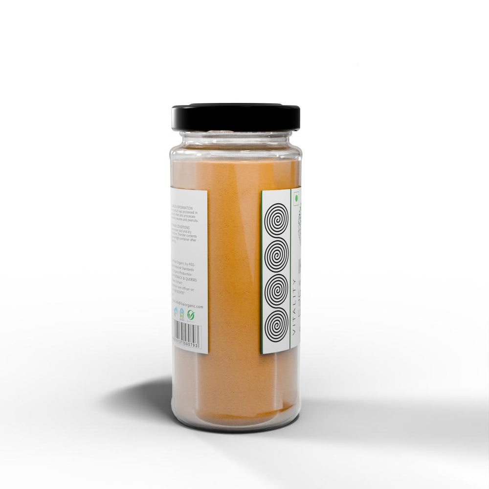 
                  
                    Natural Lakadong Turmeric Latte | Haldi Doodh | Customised For Vitality | Immunity Booster | 100g
                  
                