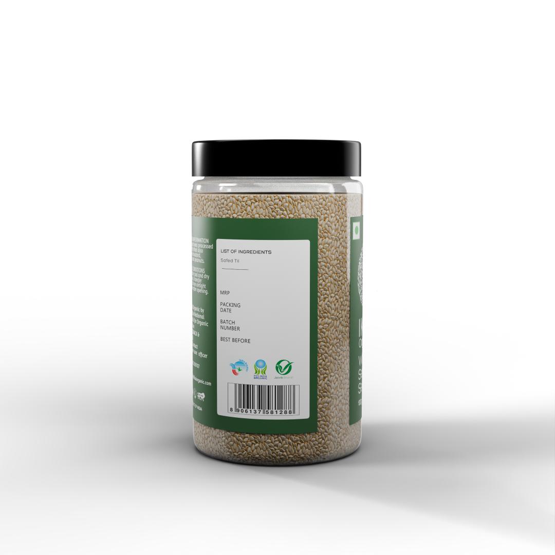 
                  
                    Organic White Sesame Seeds | Safed Til | Healthy Seeds | Good Fats| 100g
                  
                