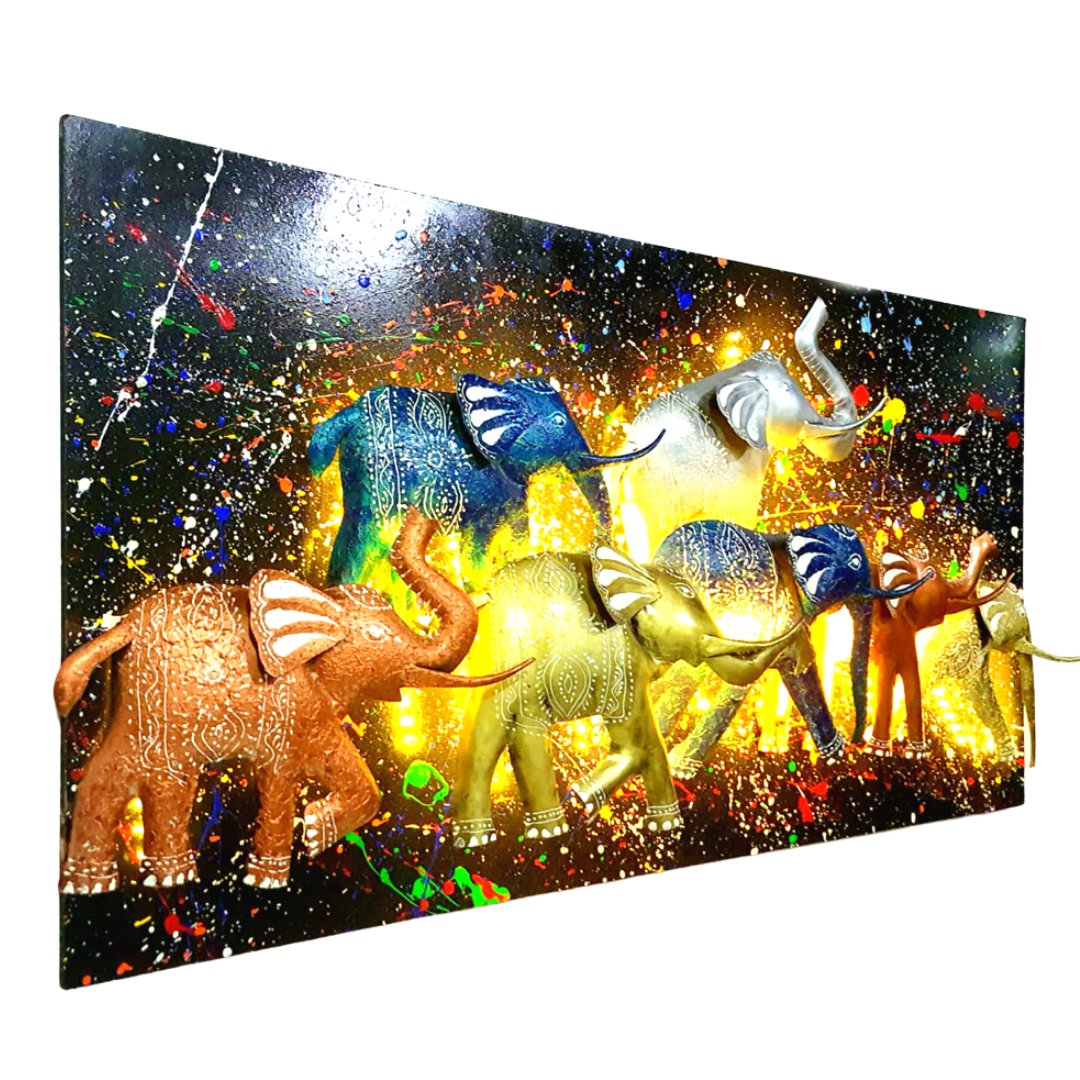 
                  
                    7 Elephant Carwa Wall Decor - Kreate- Wall Decor
                  
                