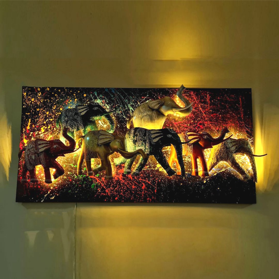 
                  
                    7 Elephant Carwa Wall Decor - Kreate- Wall Decor
                  
                