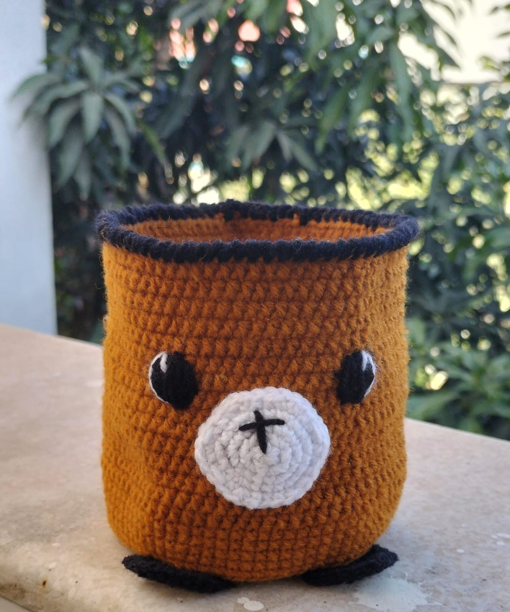 Crochet Bear Basket