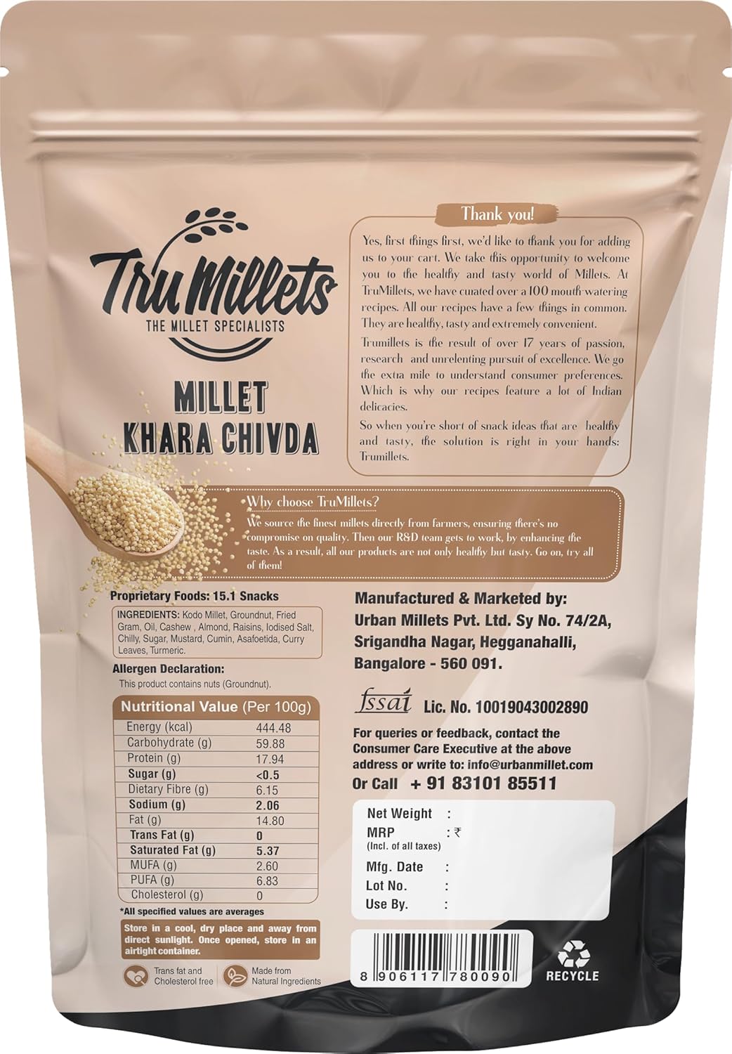 
                  
                    Millet Khara Chivada (125g)
                  
                