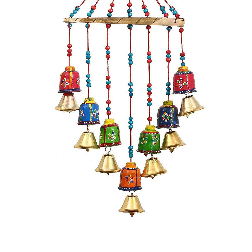 
                  
                    NAVYA Creation Wooden Rajasthani Colored Bells Design Wall Hanging
                  
                