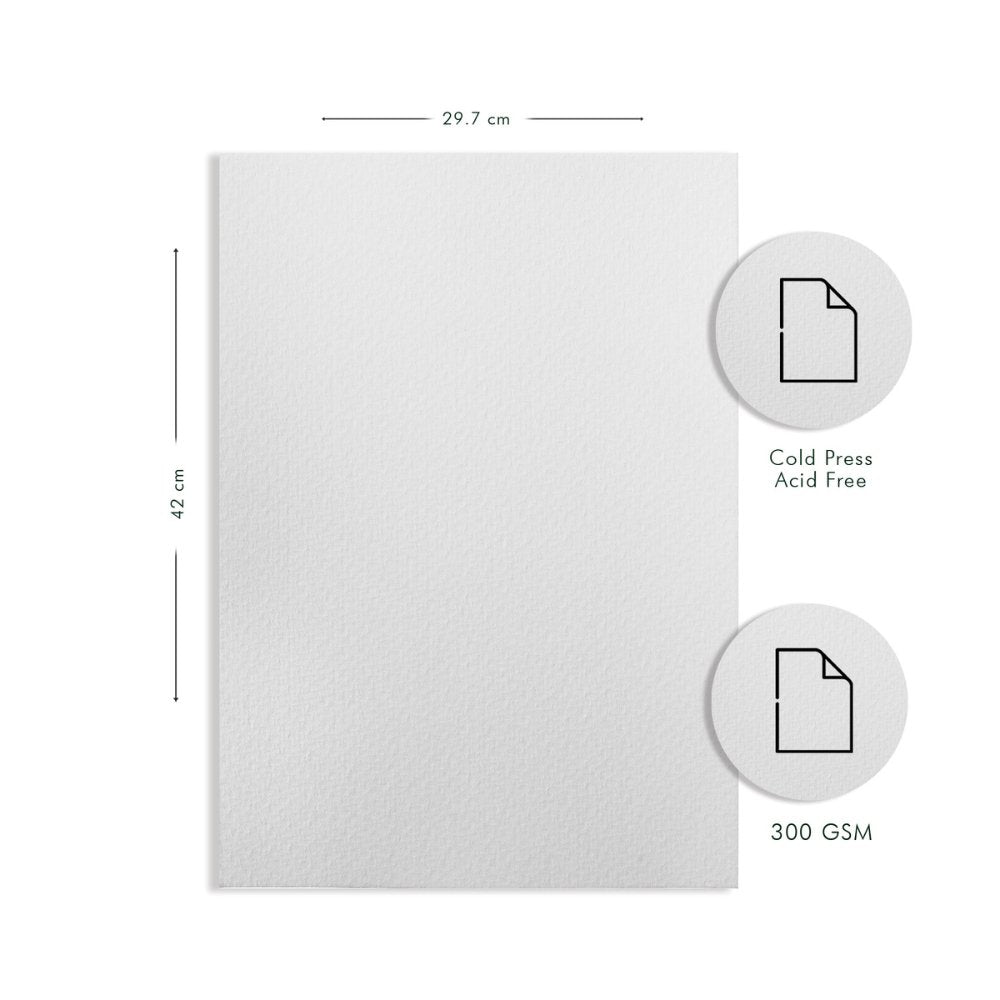 
                  
                    A3 Watercolour Wiro Pad Sheets (12 Sheets) - Kreate- Stationary
                  
                