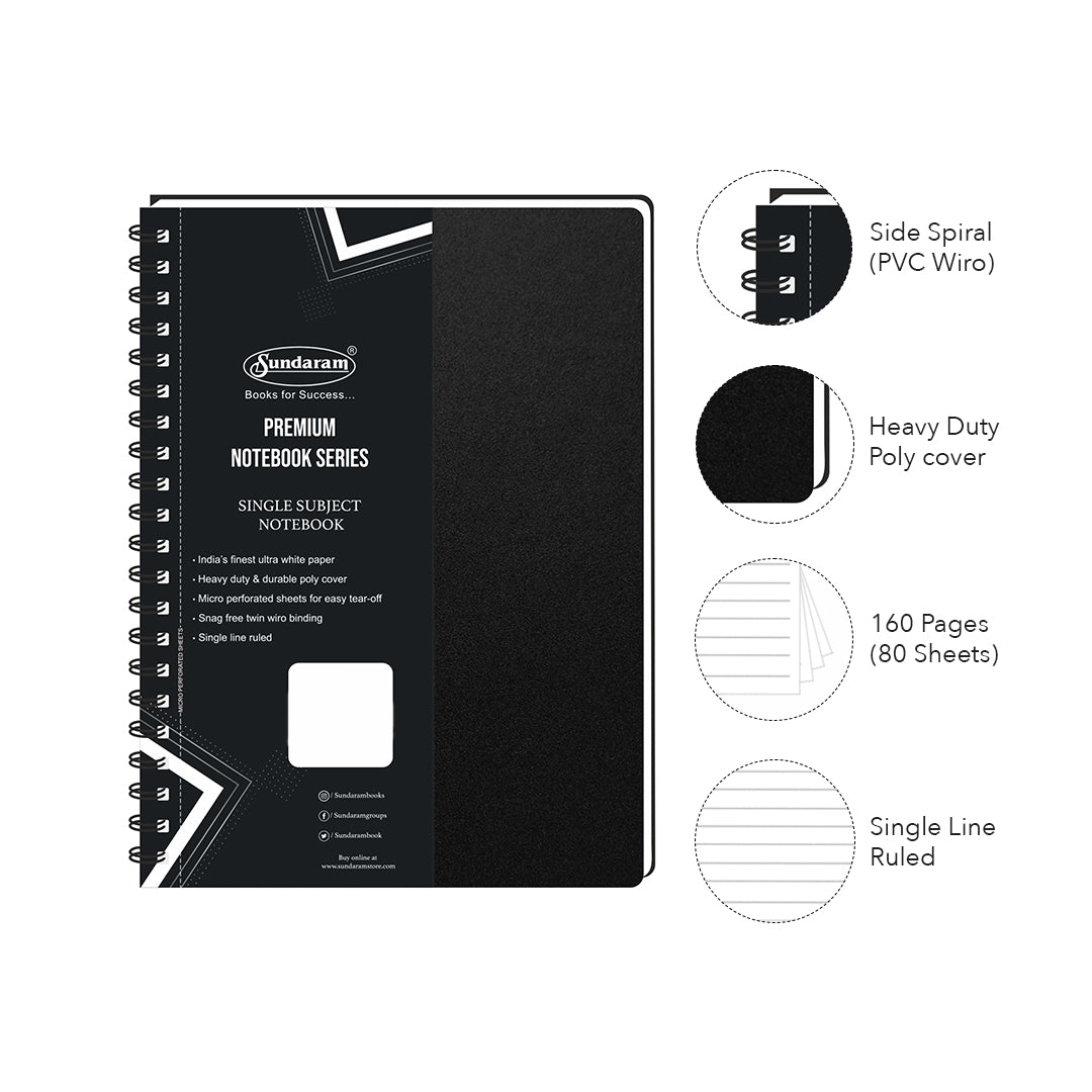 
                  
                    A4 Notebook (PVC Wiro) - 160 Pages - Kreate- Notebooks & Diaries
                  
                