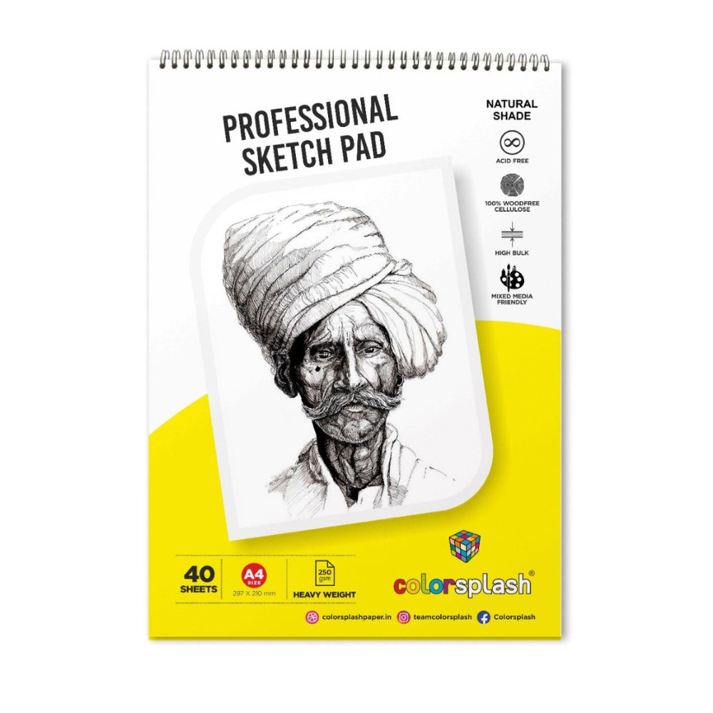 
                  
                    A4 Professional Sketch Pad (40 Sheets) - Kreate- Stationary
                  
                