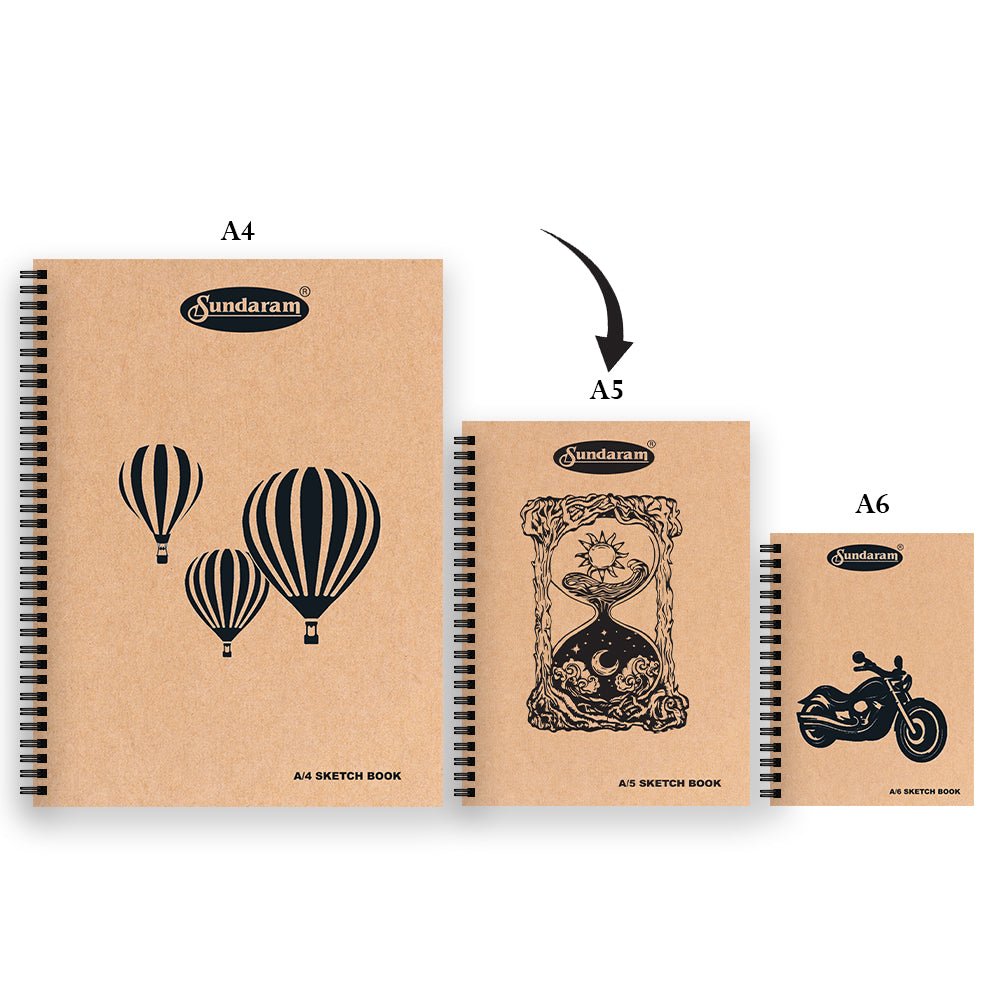 
                  
                    A5 Sketch Book - 100 Pages - Kreate- Notebooks & Diaries
                  
                