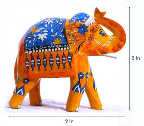 
                  
                    WOODEN ELEPHANT HAND PAINTED
                  
                