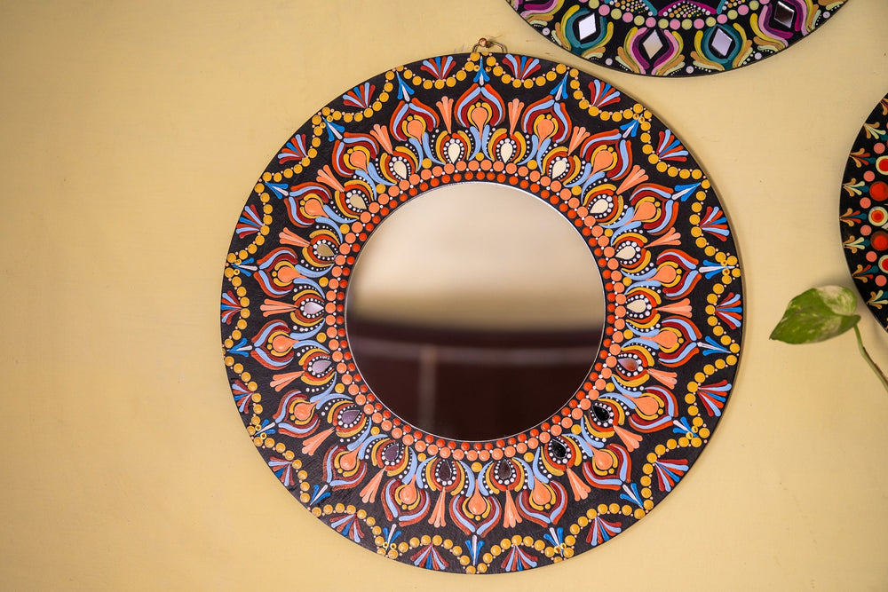 Abha Mirror Mandala 12 inches for home decor