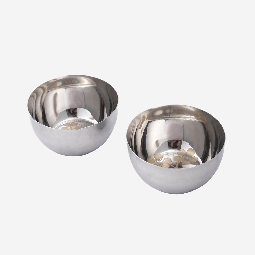 
                  
                    Abode Premium High Guage Stainless Steel Thali Set with Laser Engraving (Set of 6) - Kreate- Serveware
                  
                