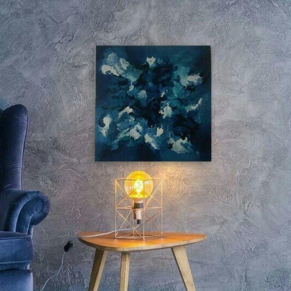 Abstract Blue Painting - Kreate- Painting