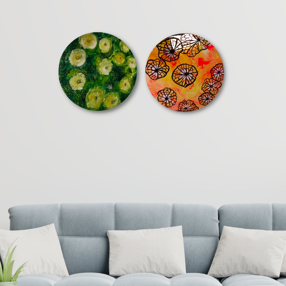 Abstract Design Wall Plate - Kreate- Wall Decor