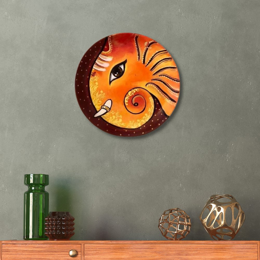 
                  
                    Abstract Ganesha Wall Plate - Kreate- Wall Decor
                  
                