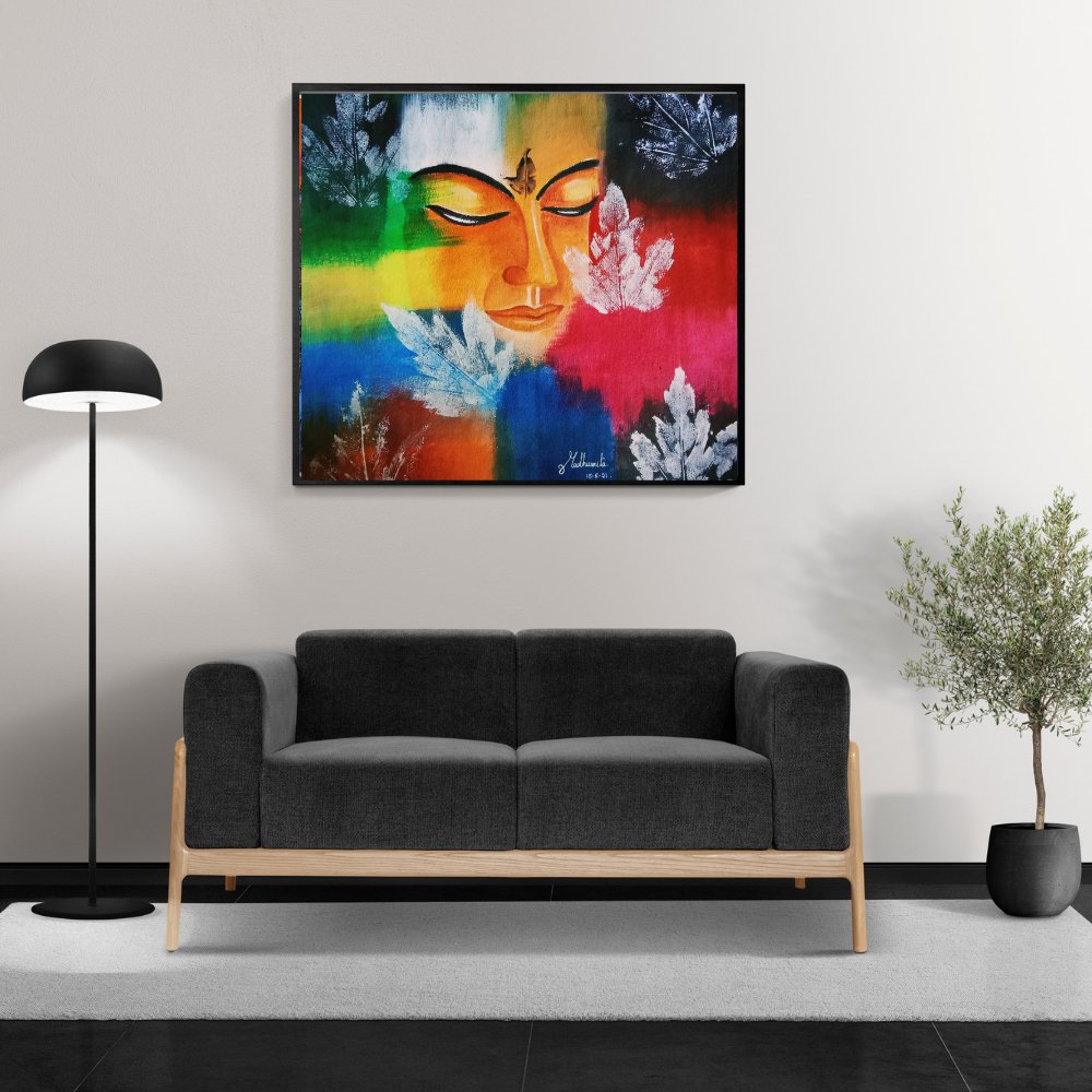 Abstract Painting of Buddha - Kreate- Painting