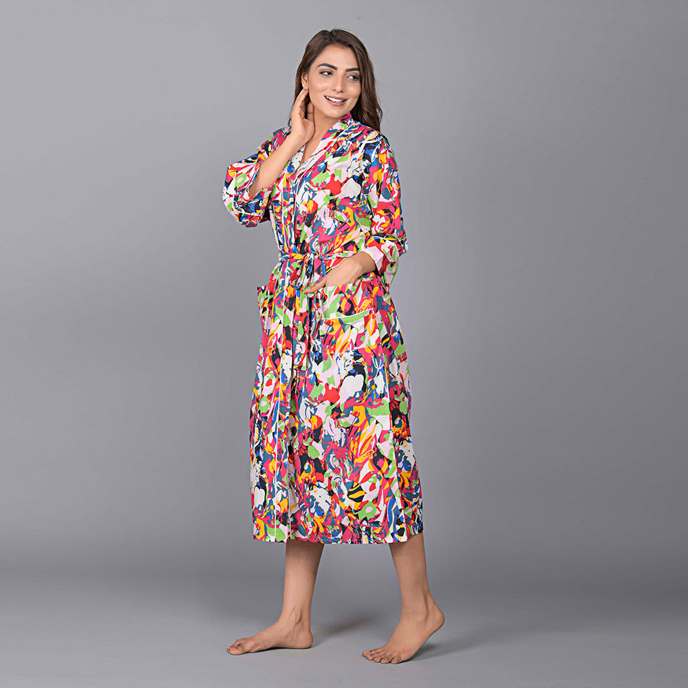 
                  
                    Abstract Pattern Kimono Robe Long Bathrobe For Women (Multi)
                  
                