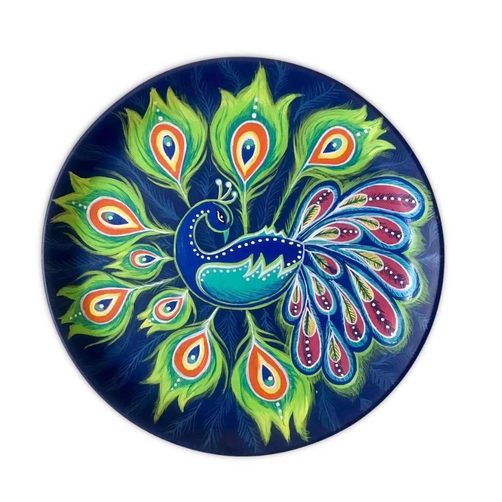 
                  
                    Abstract Peacock Wall Plate - Kreate- Wall Decor
                  
                