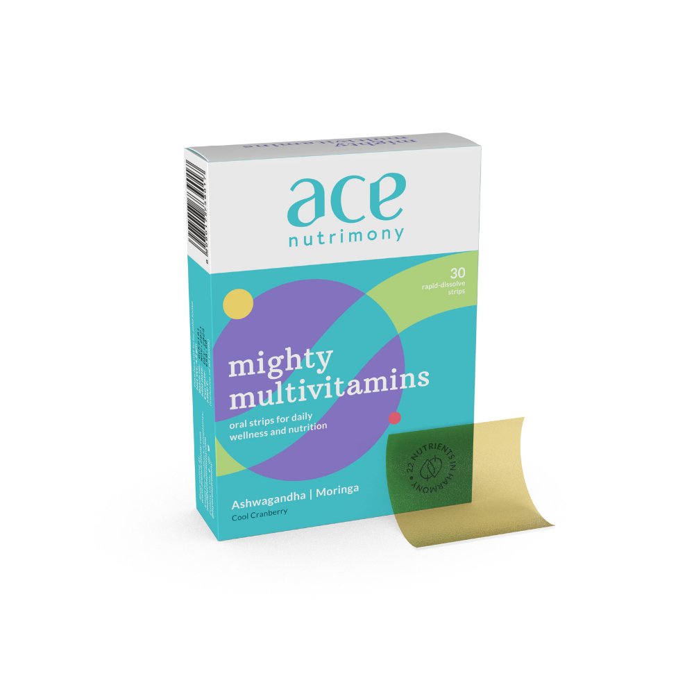 Ace Nutrimony Mighty Multivitamin Oral Strip (Pack of 30) - Kreate- Multi-Vitamins