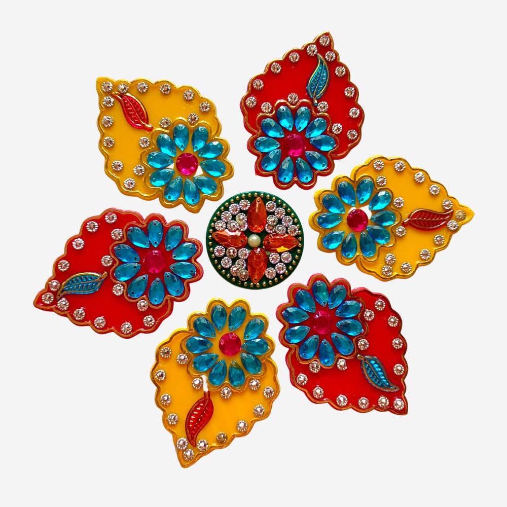 
                  
                    Acrylic Beaded Rangoli - Kreate- Pooja Needs
                  
                