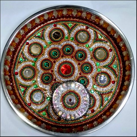 Acrylic Rangoli Set - Kreate- Pooja Needs