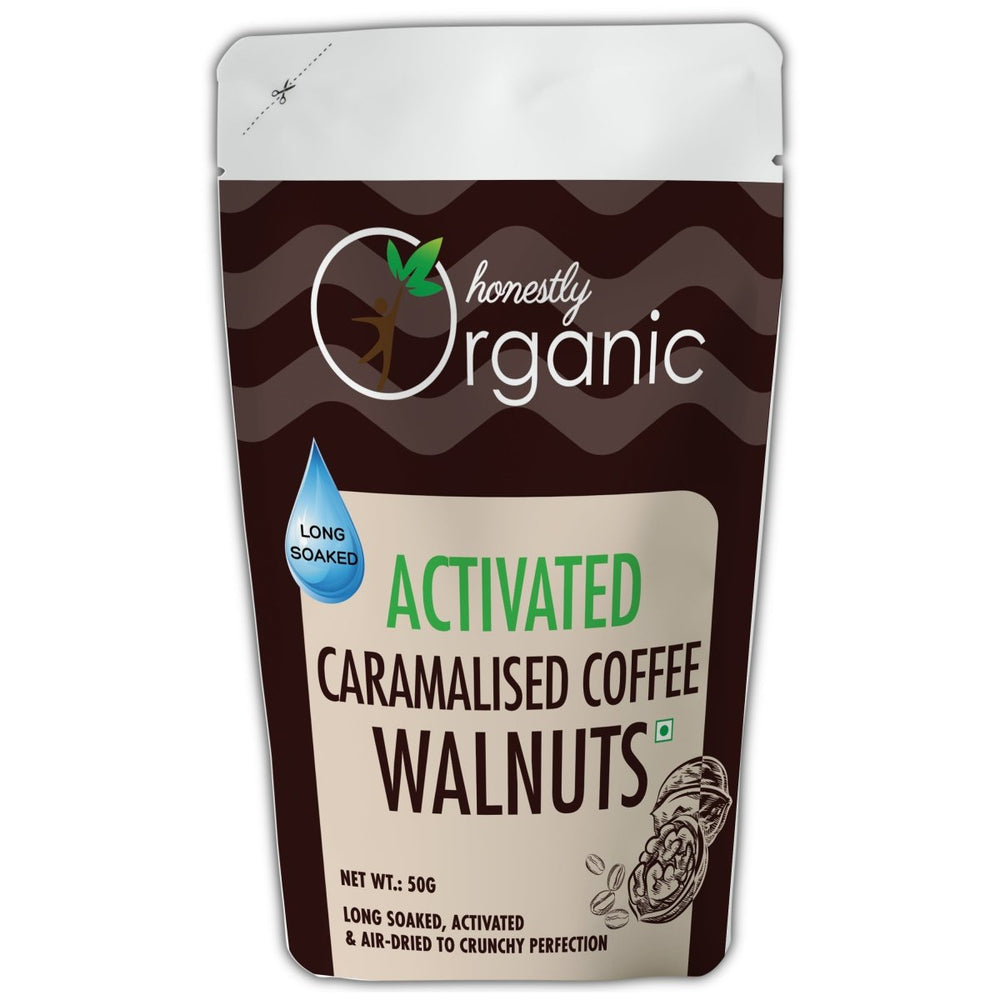 
                  
                    Activated/Sprouted Caramelised Coffee Walnuts (Pack of 2) - Kreate- Dryfruits & Seeds
                  
                