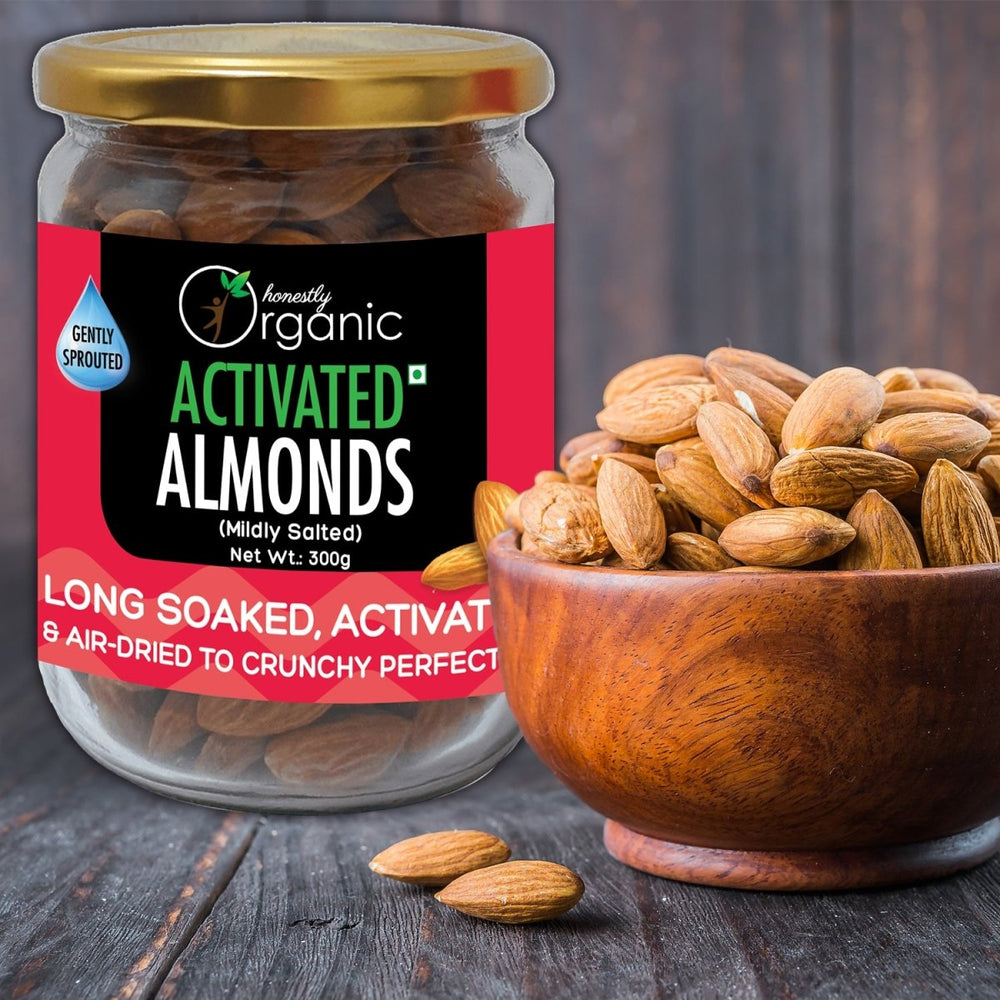 
                  
                    Activated/Sprouted Organic Almonds - Mildly Salted - Kreate- Dryfruits & Seeds
                  
                