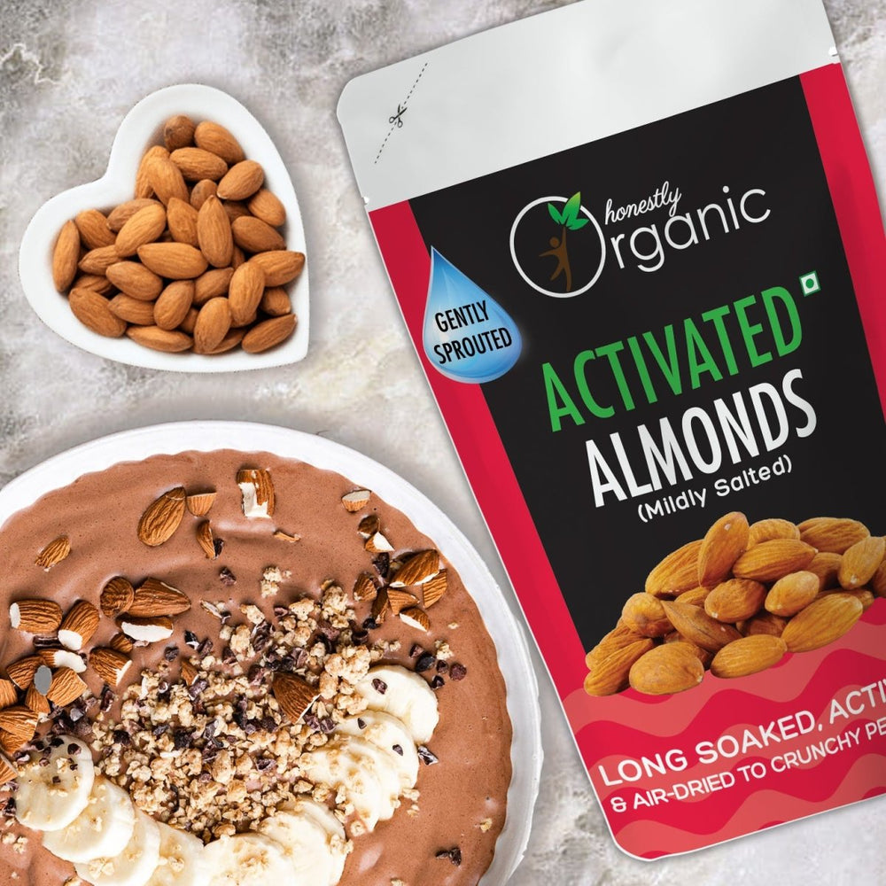 
                  
                    Activated/Sprouted Organic Almonds - Mildly Salted - Kreate- Dryfruits & Seeds
                  
                