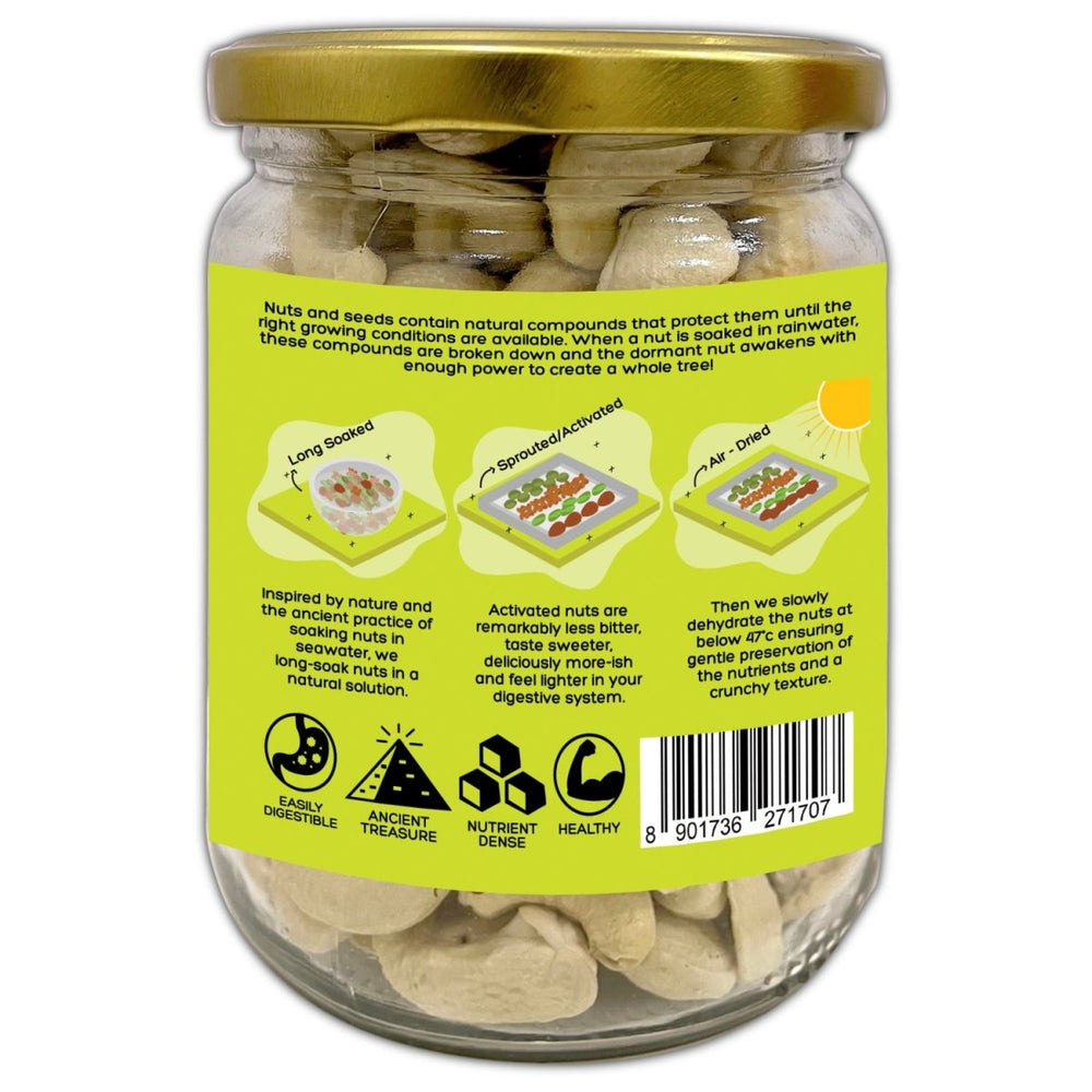 
                  
                    Activated/Sprouted Organic Cashews - Mildly Salted - Kreate- Dryfruits & Seeds
                  
                