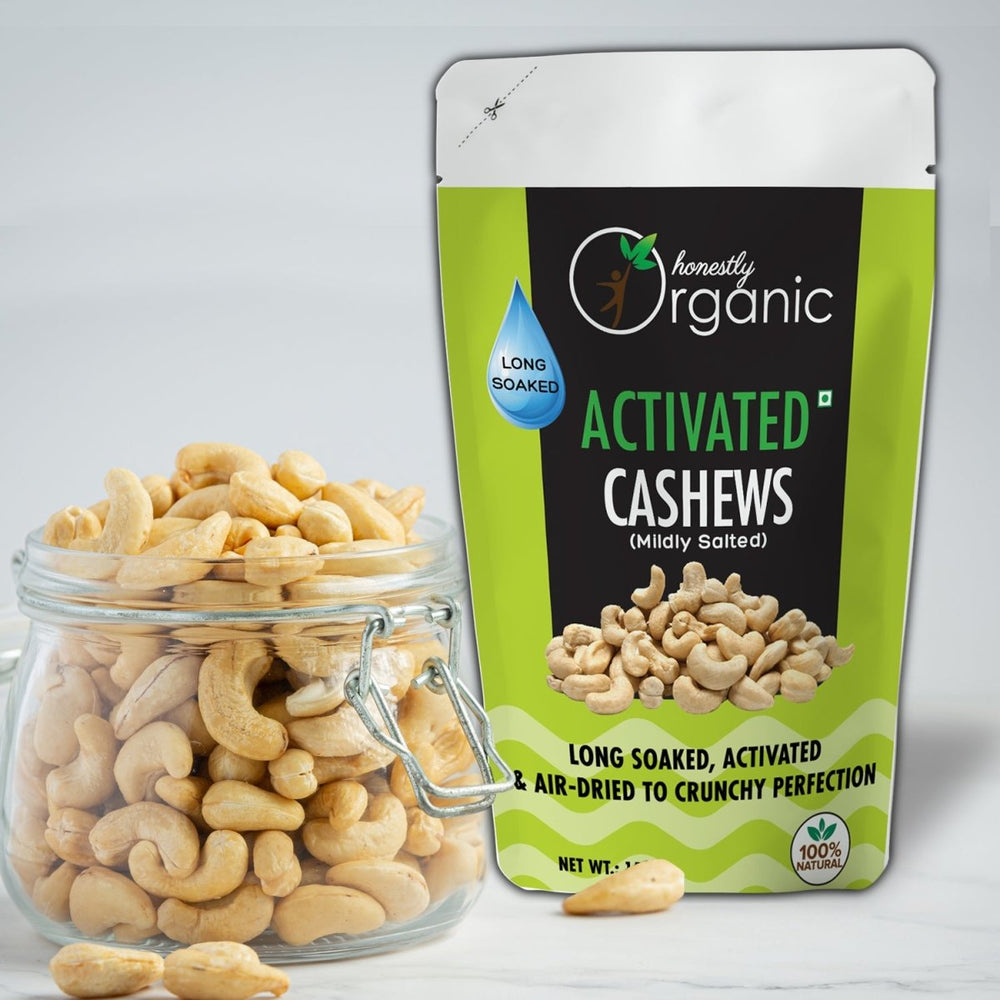 
                  
                    Activated/Sprouted Organic Cashews - Mildly Salted - Kreate- Dryfruits & Seeds
                  
                