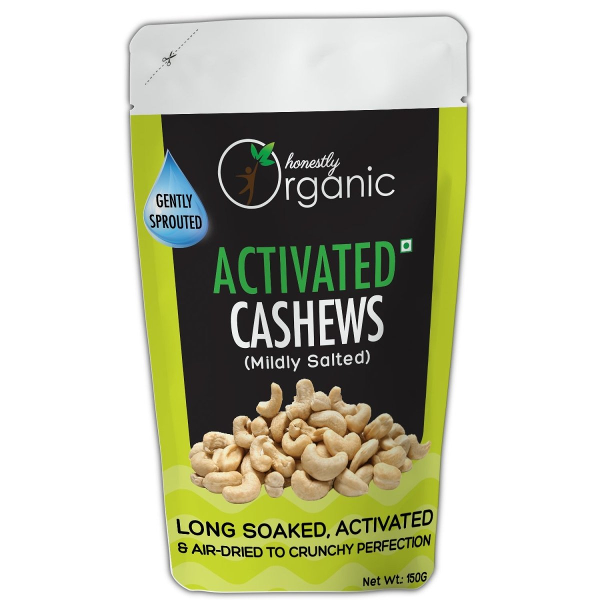 
                  
                    Activated/Sprouted Organic Cashews - Mildly Salted - Kreate- Dryfruits & Seeds
                  
                