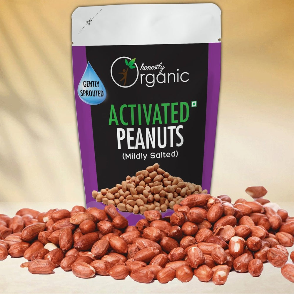 
                  
                    Activated/Sprouted Organic Peanuts - Mildly Salted - Kreate- Munchies
                  
                