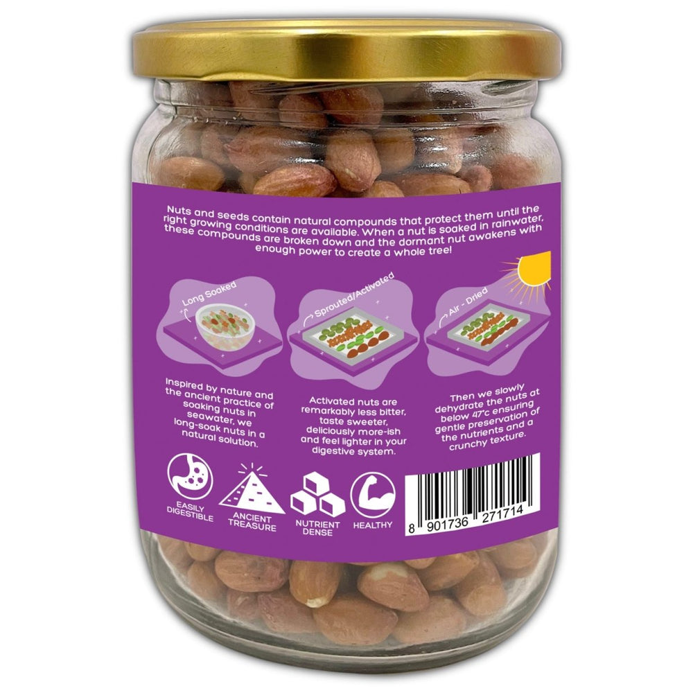 
                  
                    Activated/Sprouted Organic Peanuts - Mildly Salted - Kreate- Munchies
                  
                