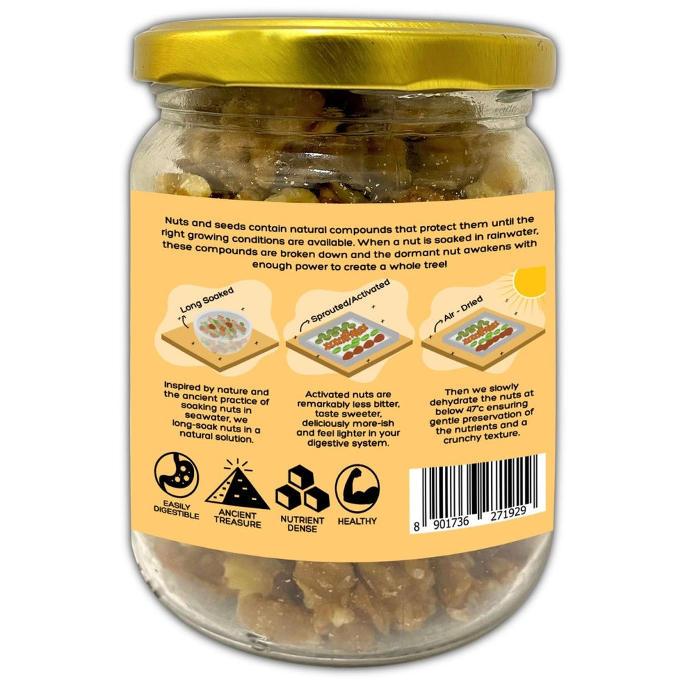 
                  
                    Activated/Sprouted Walnuts - Mildly Salted (100% Natural, Long Soaked & Air Dried to Crunchy Perfection - Kreate- Dryfruits & Seeds
                  
                