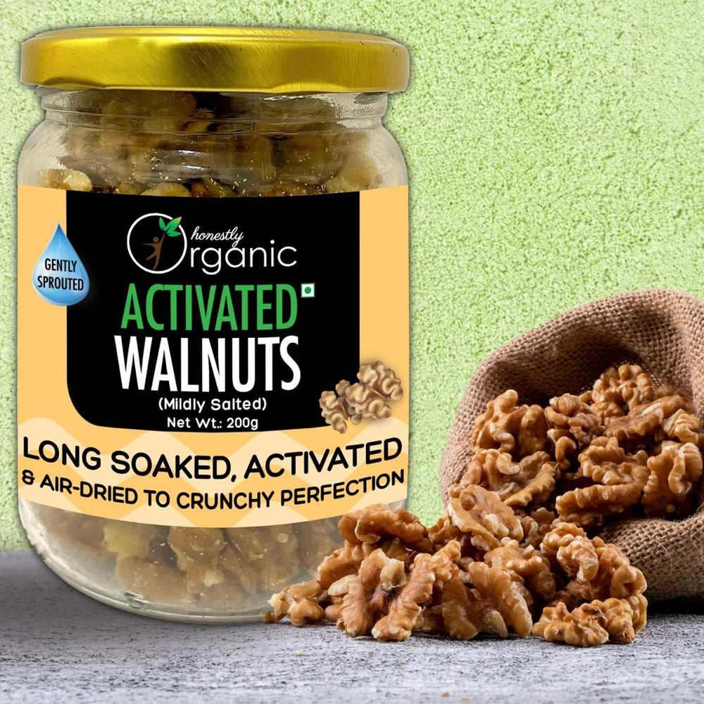 
                  
                    Activated/Sprouted Walnuts - Mildly Salted (100% Natural, Long Soaked & Air Dried to Crunchy Perfection - Kreate- Dryfruits & Seeds
                  
                