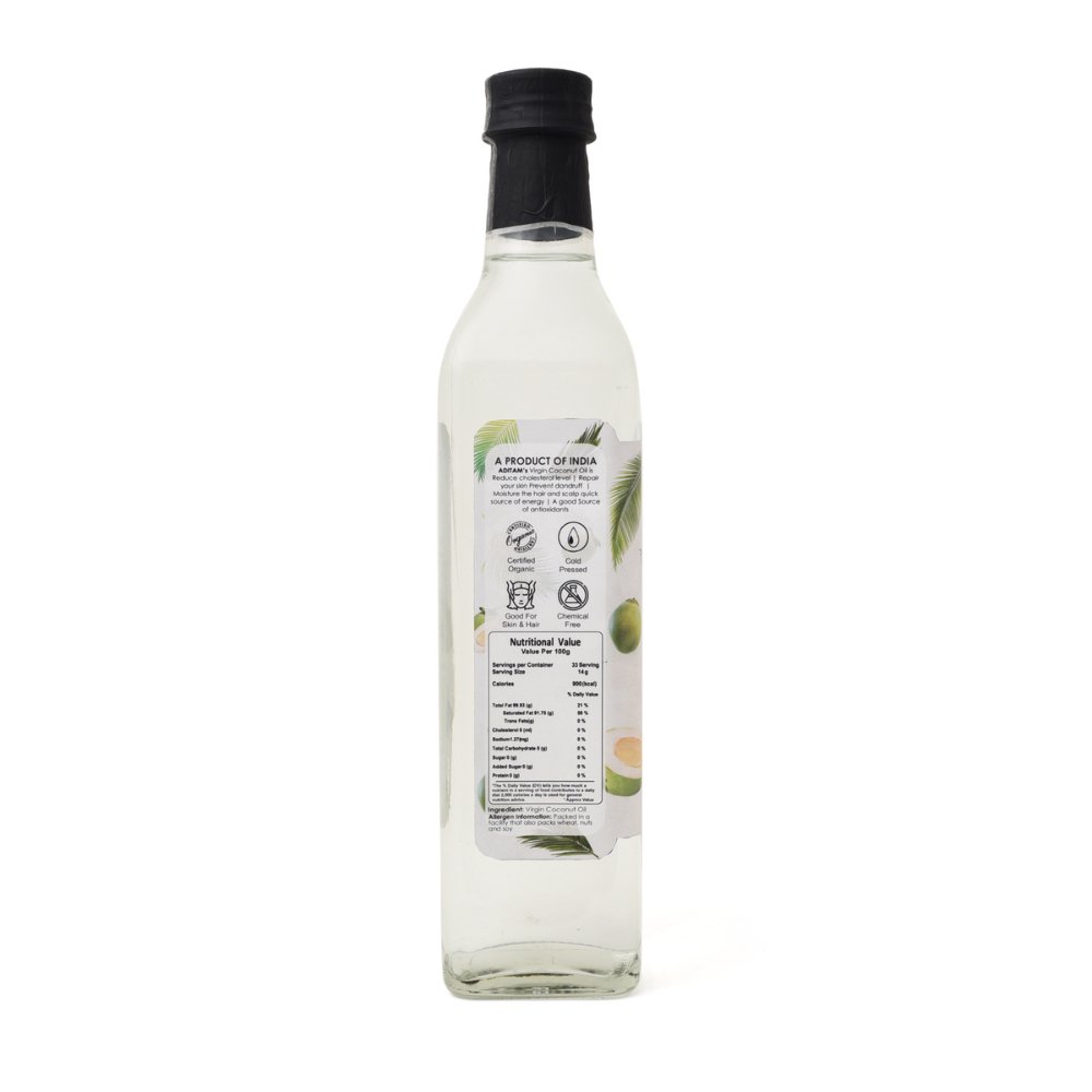 
                  
                    Aditam Certified Organic Cold Pressed Virgin Coconut Oil (500ml) - Kreate- Ghee & Oils
                  
                