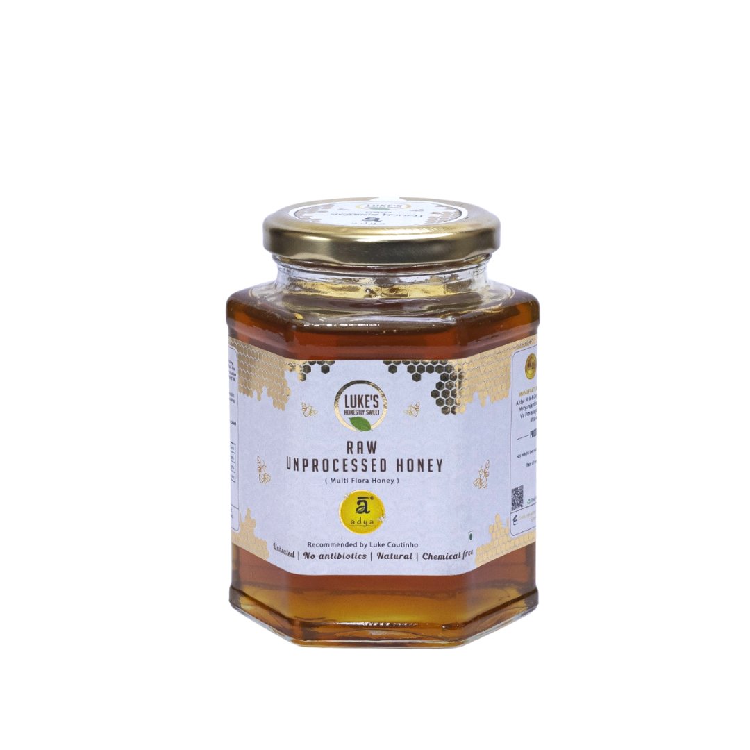 Adya Organics Multiflora Honey (500g) - Kreate- Jaggery & Honey