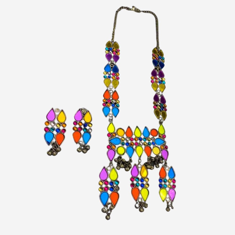 Afghani Long Jewellery Set - Kreate- Jewellery Sets